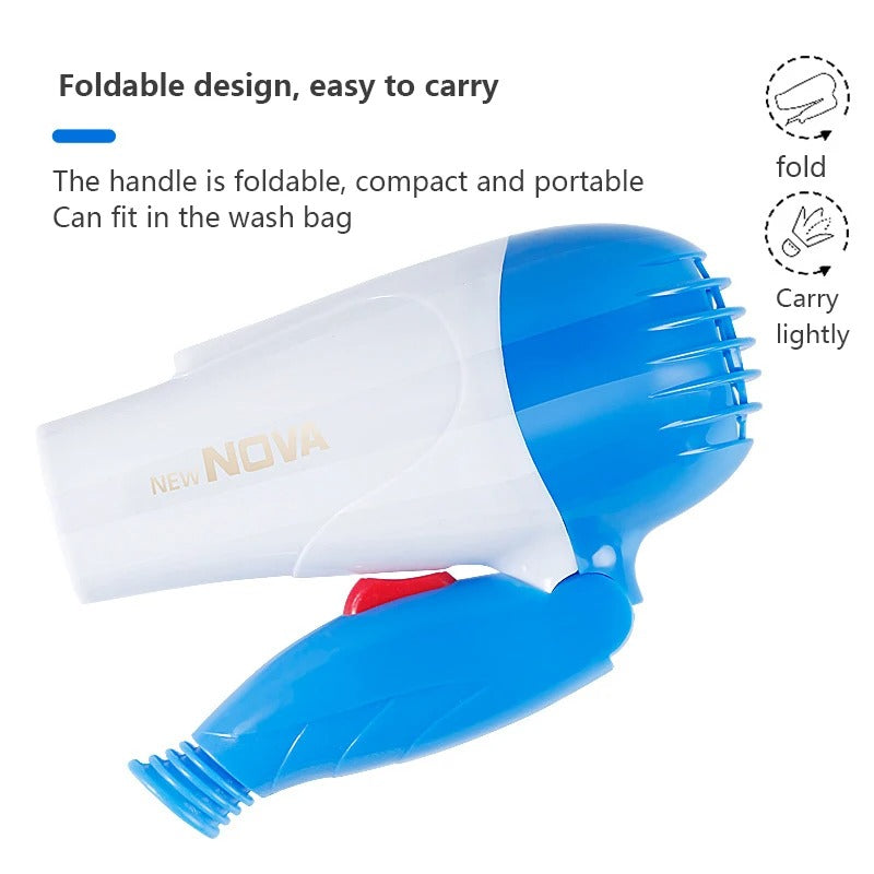 Nova Foldable Hair Dryer – Nv 1290 (random Color)