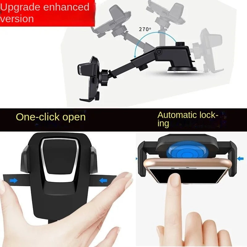 Easy One Touch Mobile Holder Car & Desk Mount