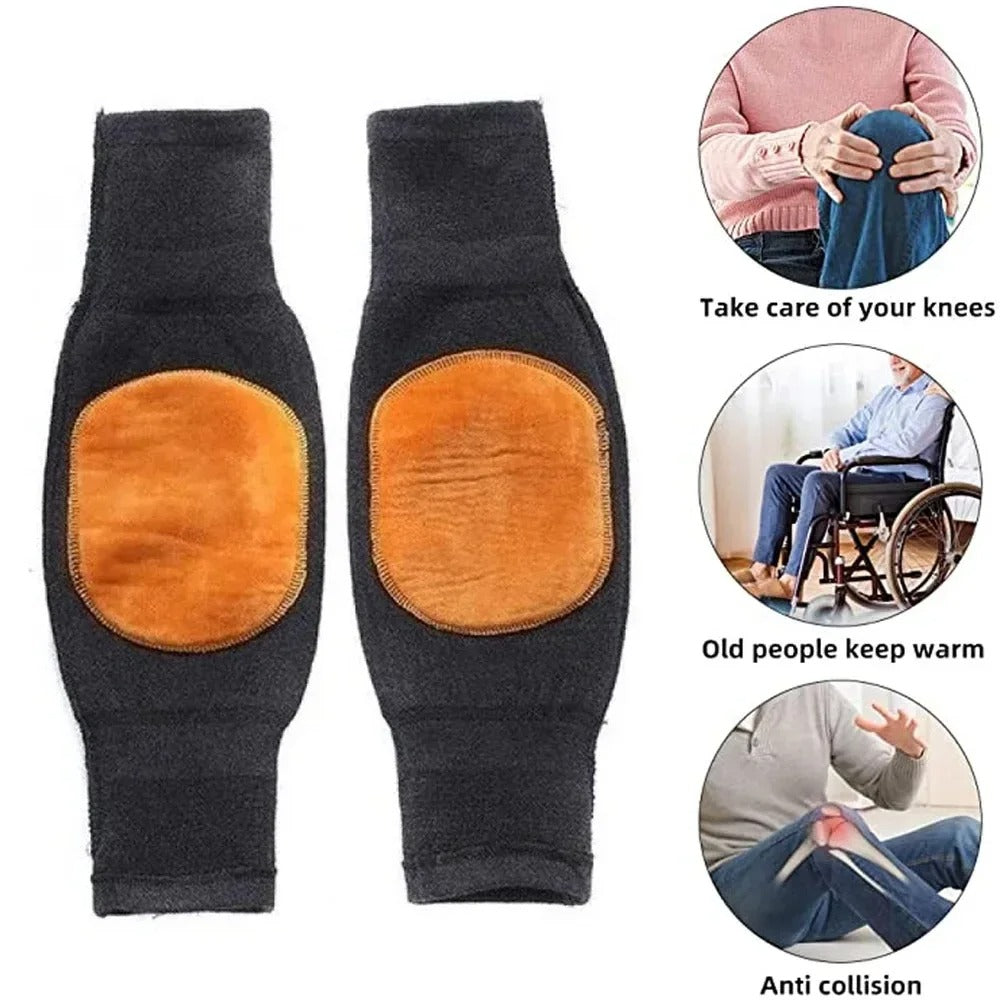 Woolen Knee Warmers for Men and Women (1 Pair)